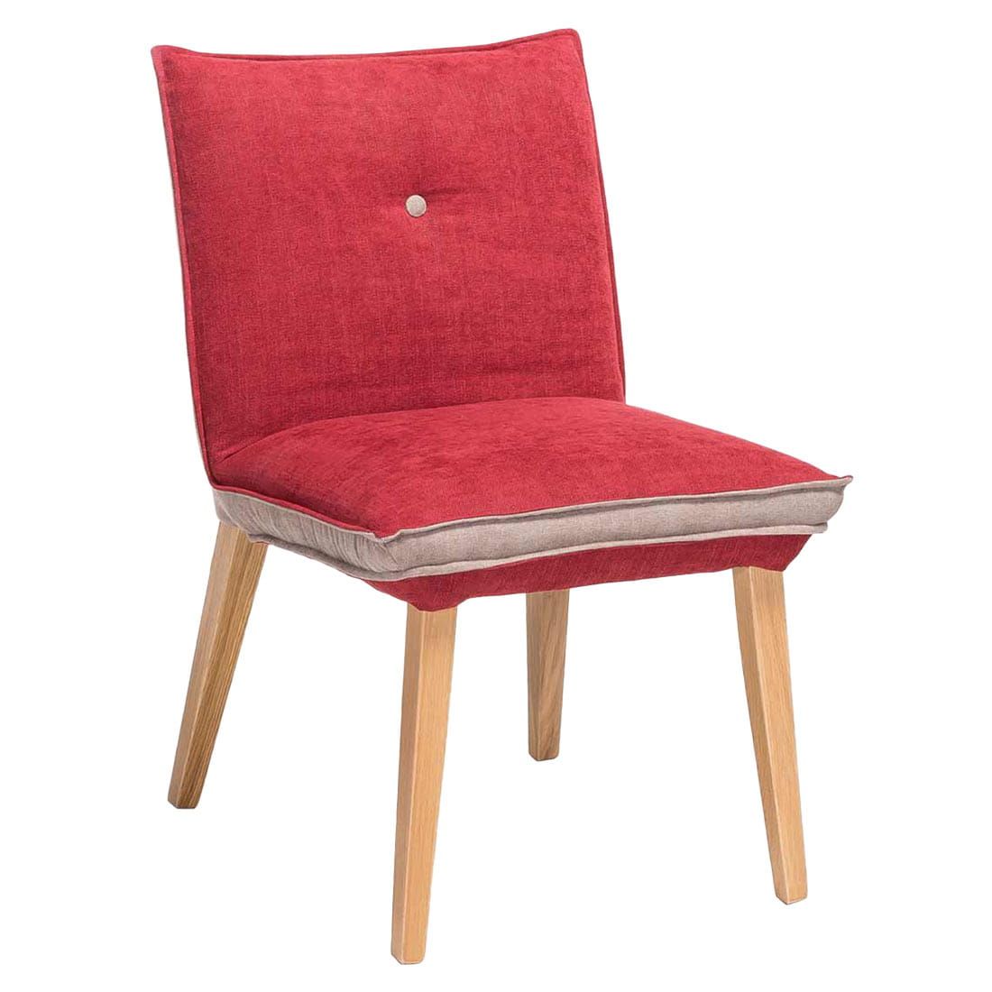 Rot/Beige/Eiche Standard Furniture Genua Natur Stuhl
