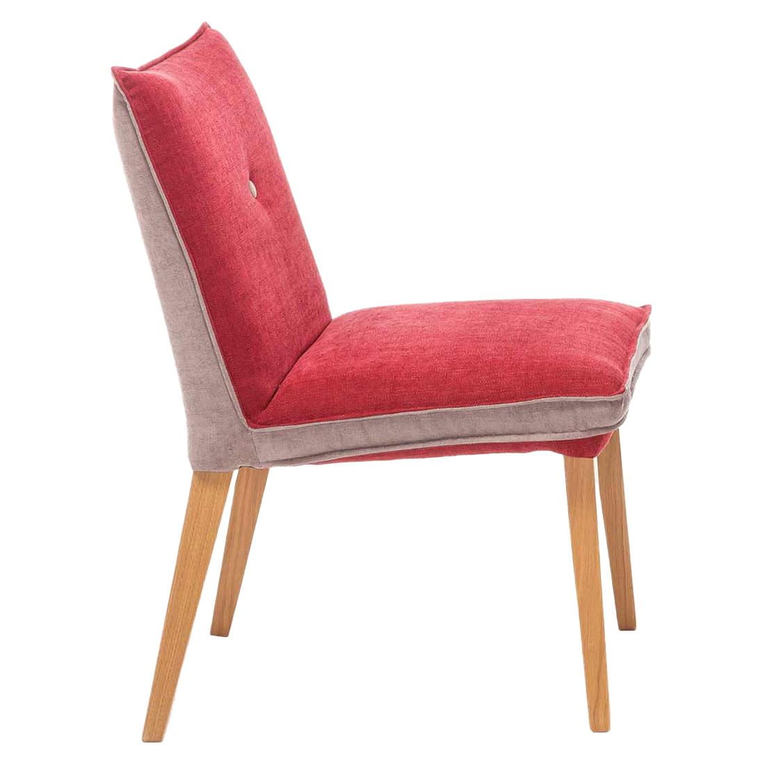 Genua Stuhl Natur Standard Rot/Beige/Eiche Furniture